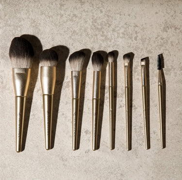 Olcay gulsen 8 piece brush set in leather box nvt